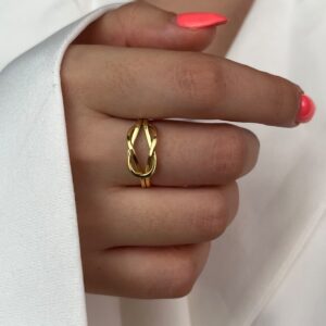 انگشتر طلا گره