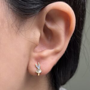 گوشواره کلیپسی خرگوش
