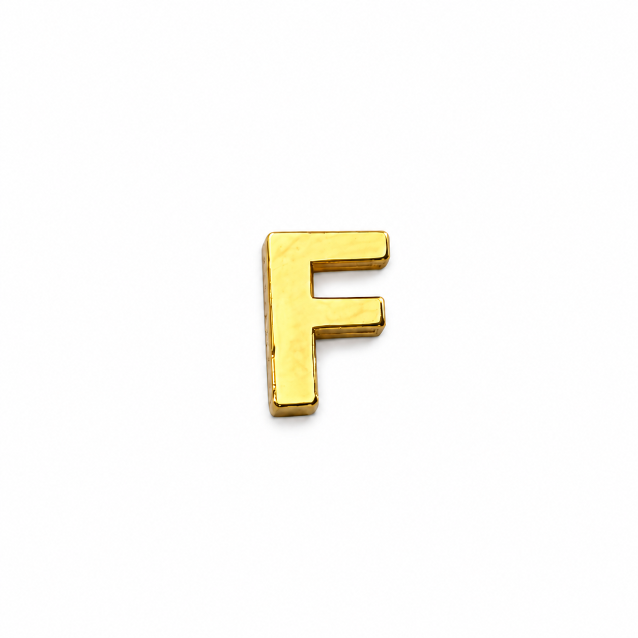 پلاک طلا حرف F